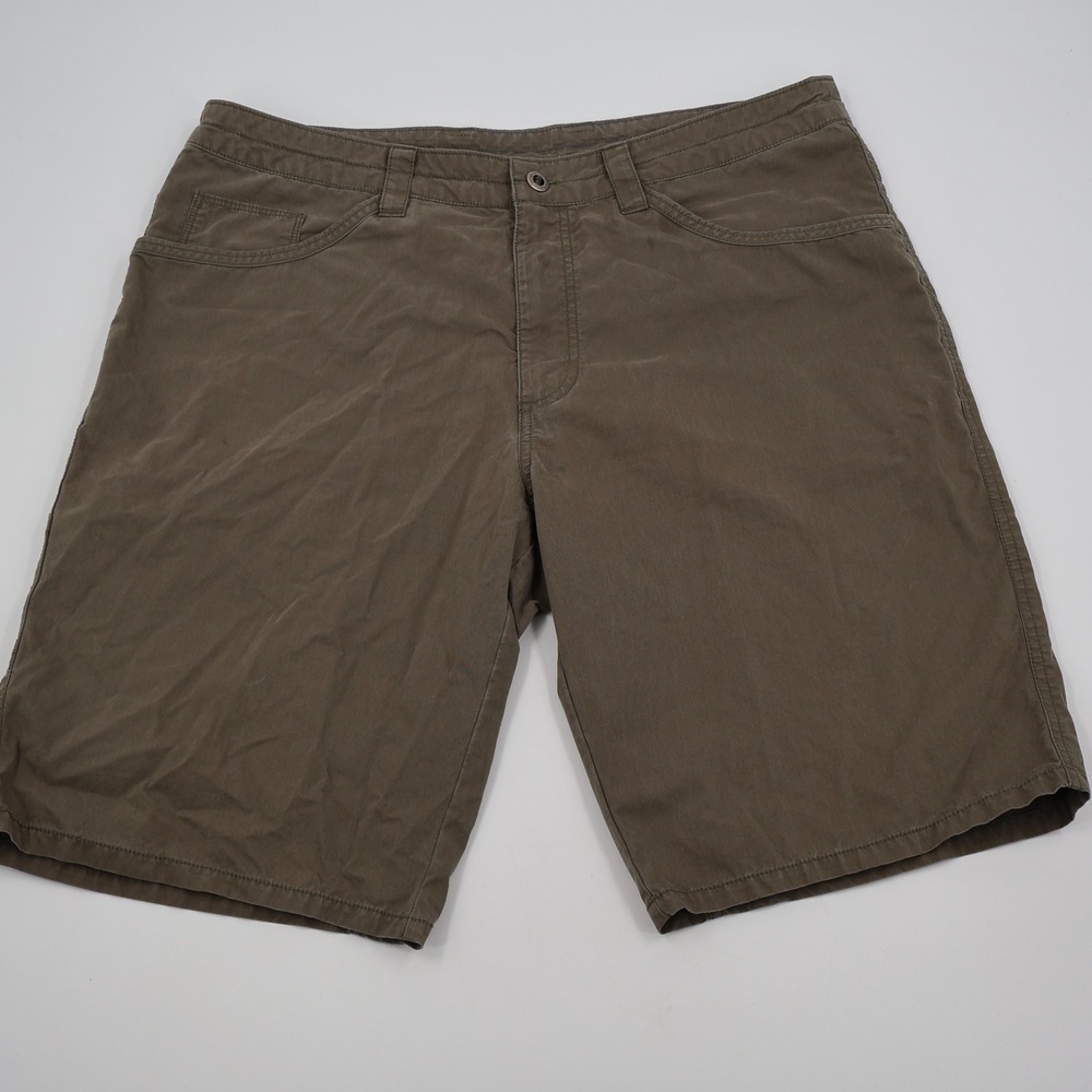 Patagonia Utility Shorts Mens 38 Brown Organic Cotton Nylon Blend 10in Inseam